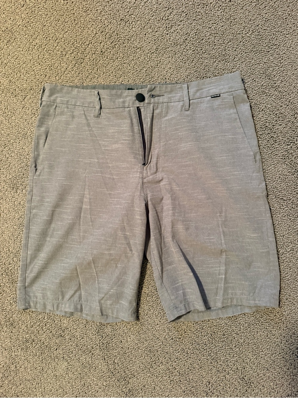 Hurley Men's Gray Casual Stretch Shorts